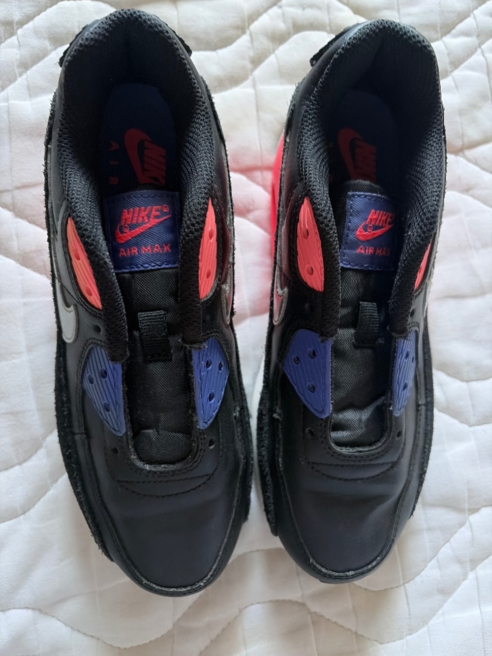 Nike Air Max 90 Leather GS Black Sunset Pulse